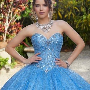 Mori Lee  Quinceañera and Sweee 16 dress 89199 Strapless Sweetheart Quince Gown